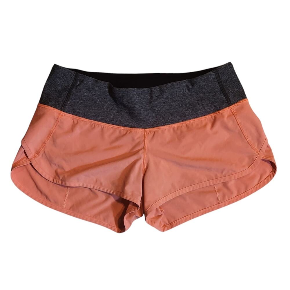 Lululemon Pace Skirt Skort Peach (Size 6?)Run Tennis Golf (Defect around zipper)